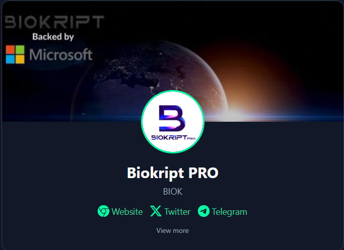 BullishMarktCap's tweet image. 💥Biokript PRO Fairlaunch Is Live!

Biokript PRO delivers ultra-fast execution, enterprise security, and patented rug-pull protection — backed by a verified 🤝 Microsoft + Google collaboration and an OG team with major past wins.

✨ Highlights
• 🧬 USPTO Patent #63/829,941
•…