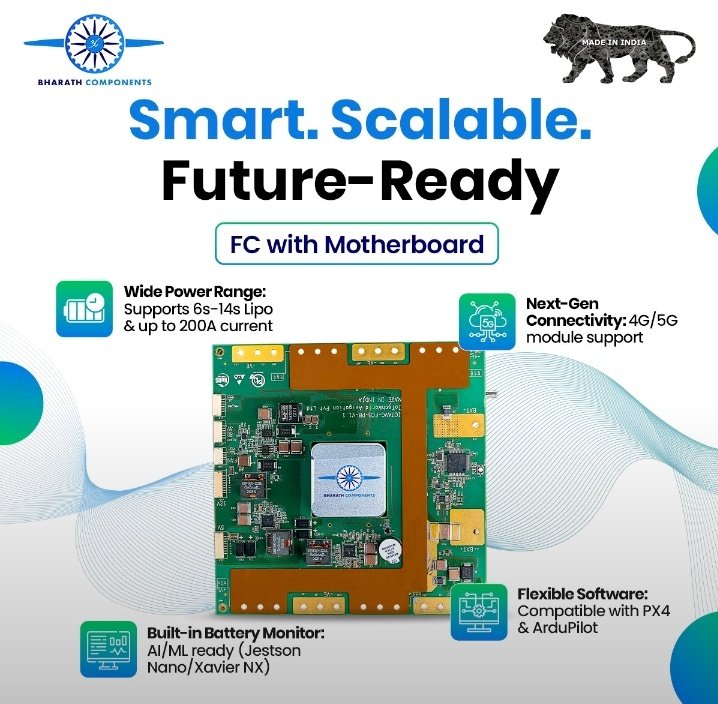 gauagg's tweet image. Gurugram-based #BharathComponents has developed an indigenous Flight Controller with Motherboard.