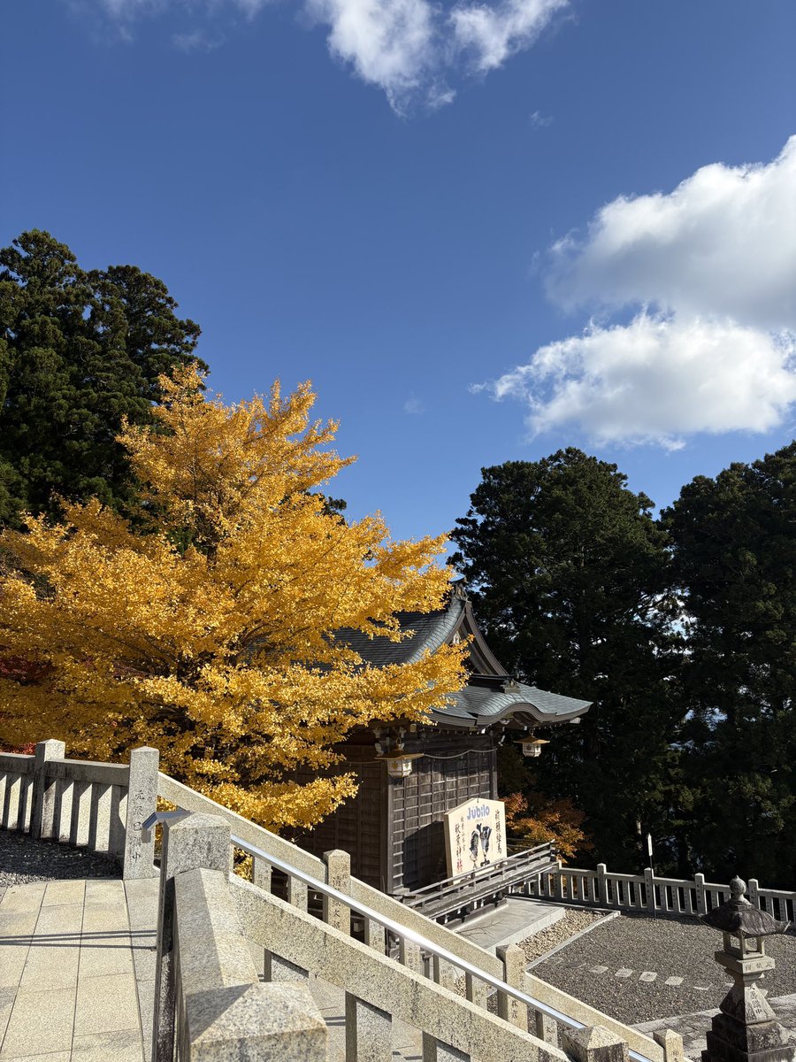 JapanSIGE's tweet photo. 今年も消防代表で🚒
火の神様へ⛩
ご祈祷していただきました🙏

久しぶりのソロツー🏍

 #秋葉山
 #金の鳥居
 #紅葉 https://t.co/O0ETCvAimh