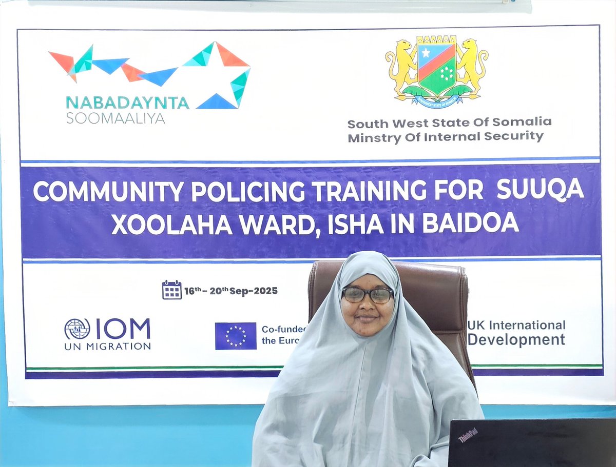 Suliguhad's tweet photo. Leading a team of experts training police officers in Somalia on Community Policing Focusing on survivor centred approaches,  building trust, strengthening collaboration with communities, and promoting a safer and more secure Somalia. https://t.co/KFkh9Oc7Ro