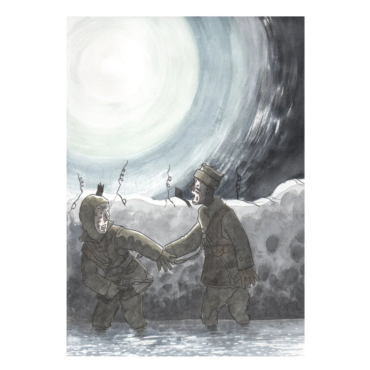 Give the gift of art this Christmas. 

You can find a whole range of illustrations inspired by stories of the First and Second World Wars on my website. 

For something extra special, why not take advantage of my sale of original works? 

#giveart #illustration