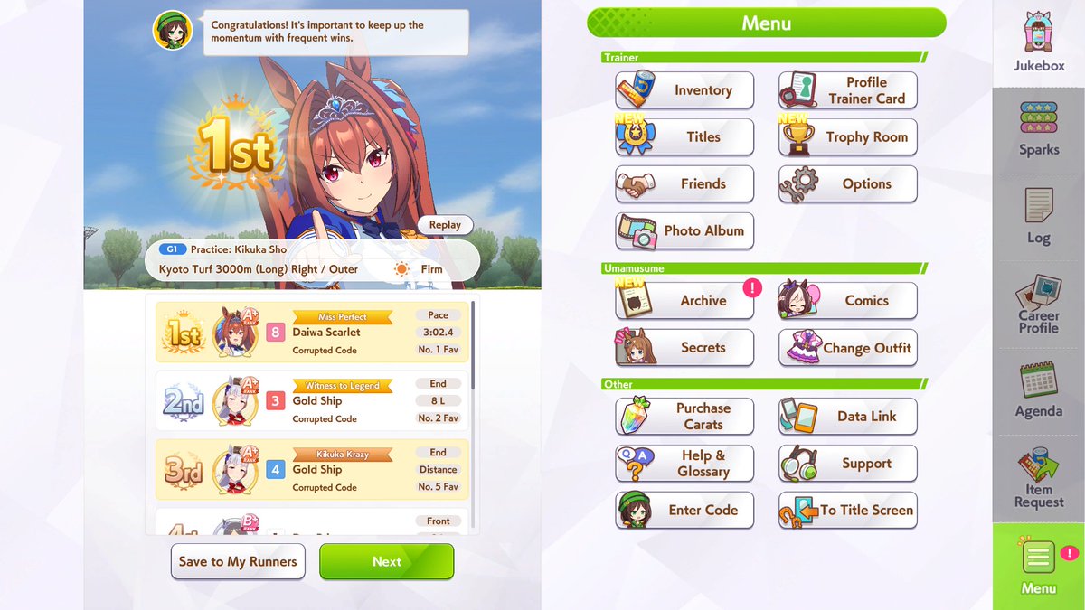 Corrupted_Code3's tweet image. Oh my God bruh...
I thought no stopping me only proc on the last spurt, and i think last spurt is the second half of the late game phase.
Therefore, i dont buy it for my Libra Golshi.
She lost by distance to my team trials Golshi...