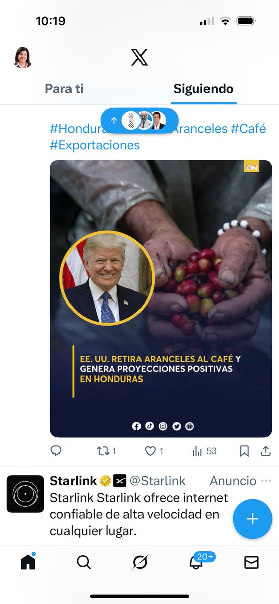 Que buena noticia para Honduras!
El Presidente Trump ha eliminado aranceles de importación a USA a varios productos. Nuestros exportadores de café, banano,carne,melon…y otros ,podrán generar mayores divisas y asi mayor inversión y empleo. Vemos el apoyo entre paises.