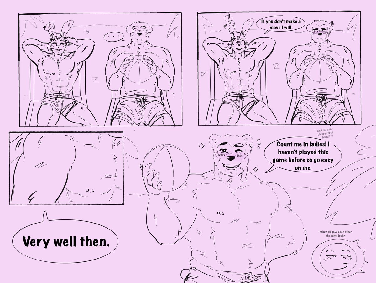 PervyPergo's tweet photo. This comics super old but one of my favs bc I got to draw my pookies ocs for a beach episode ❤️ @/Ven__betta @/Sinful_Sleepy @/zynfulbehavior https://t.co/KfBkMeV8Zj