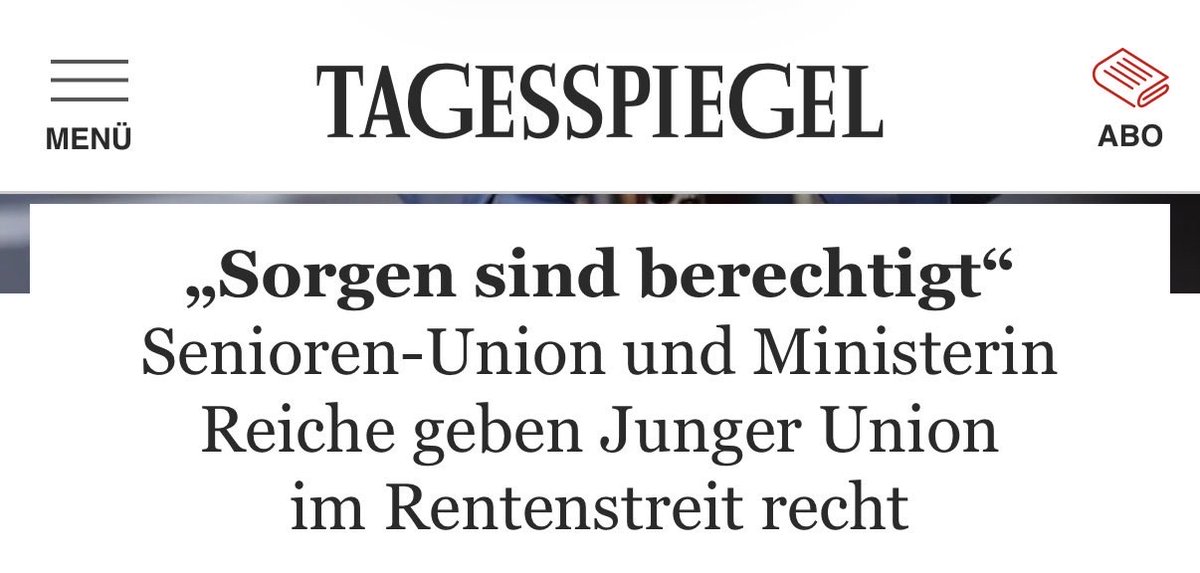 Da ist kein Generationenkonflikt bei der Rente. Sondern breite Rückendeckung für Fairness und Reformmut.