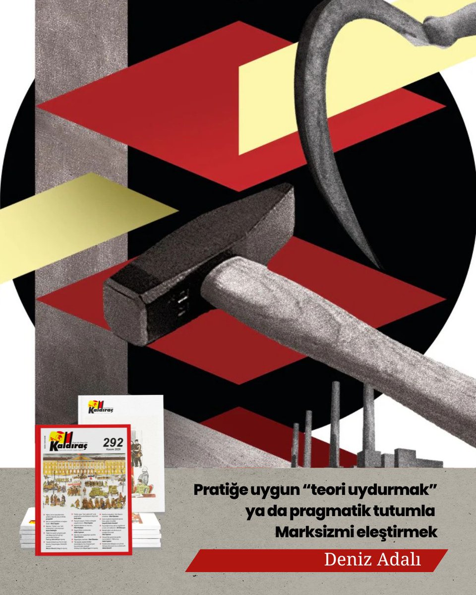 "Öcalan’ın metni ('Kürt varlığında ve sorunsallığında bir dönemin sonu, yeni dönemin eşiğinde olmak'), Marksizm üzerine tartışmalar da içermektedir ve burası bizi de doğrudan ilgilendirmektedir."

🔴Pratiğe uygun “teori uydurmak” ya da pragmatik tutumla Marksizmi eleştirmek
Deniz