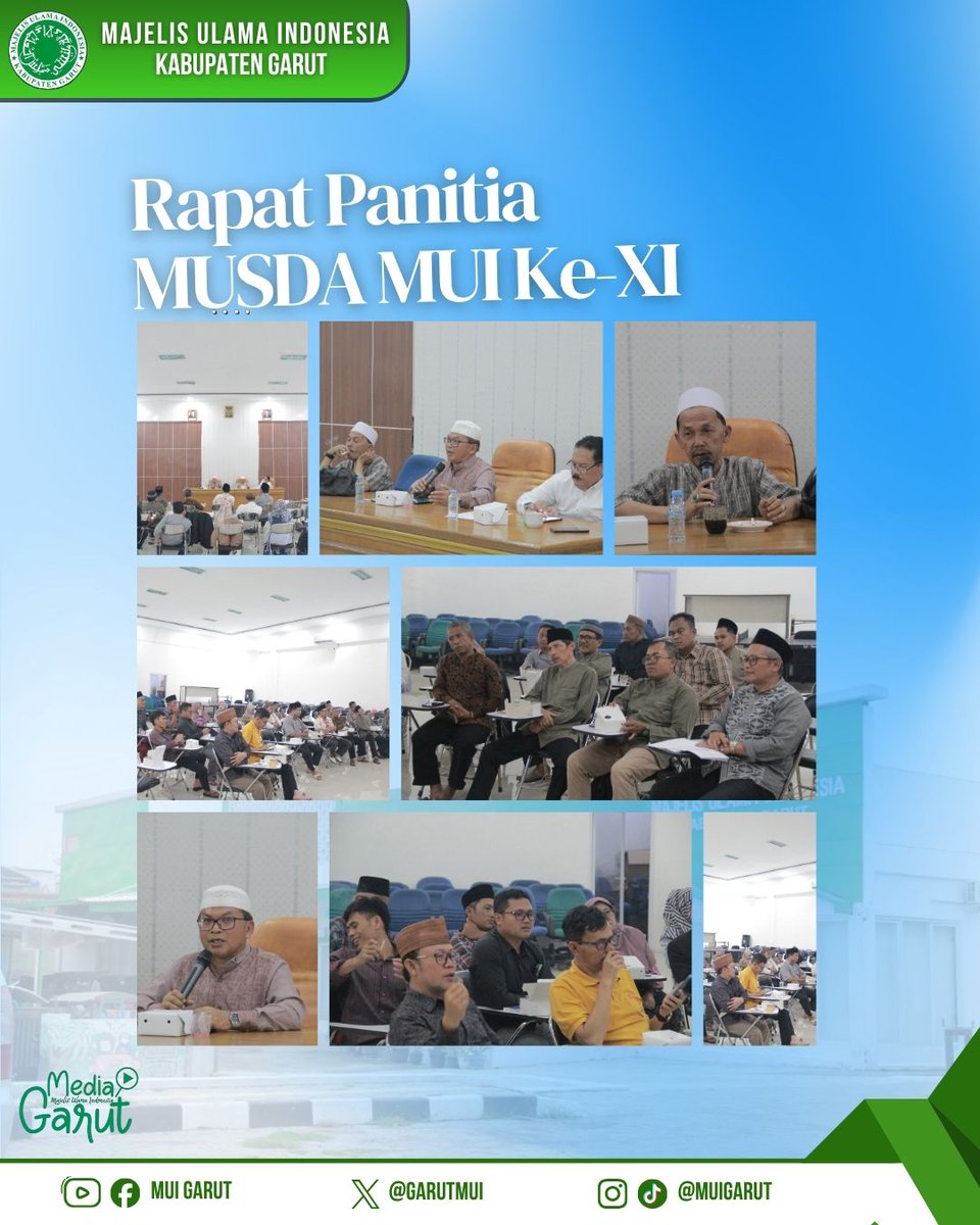 GarutMui's tweet image. Rapat Panitia Musyawarah Daerah (MUSDA) Majelis Ulama Indonesia (MUI) Kabupaten Garut Ke-XI 

#musda 
#mui 
#garut 
#hotelsantika