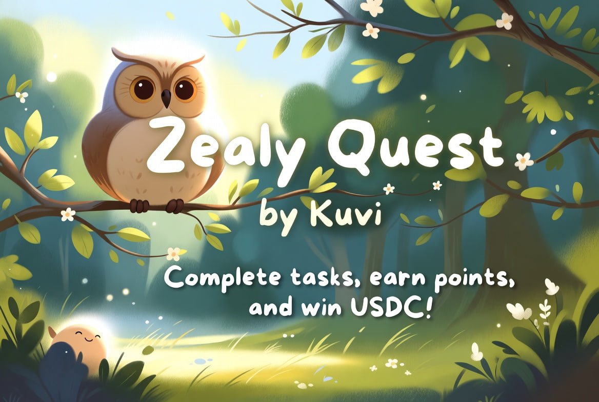 kuvilabs's tweet image. Round 4 of our USDC-Based Zealy Campaign is Live (FCFS)

No raffles, no delays - pure &apos;First Come, First Served&apos; with direct USDC rewards to boost your engagement: zealy.io/cw/kuvi/questb…

Complete simple quests and refer friends to earn USDC instantly in your Zealy account: 0.5…