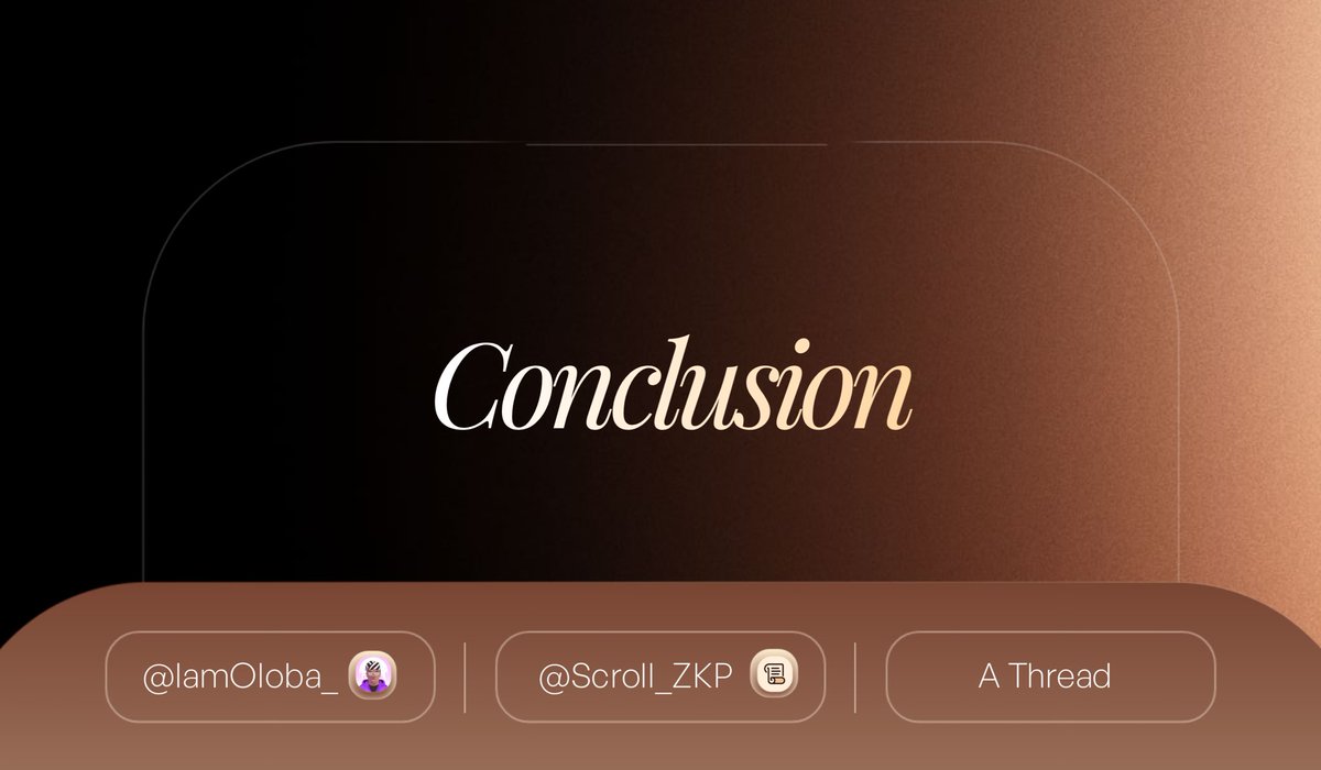 IamOloba_'s tweet image. To learn more follow them and use the links below:

Website: scroll.io

Whitepaper: scroll.io/files/whitepap…

Blog: …

#Scroll_CH_en