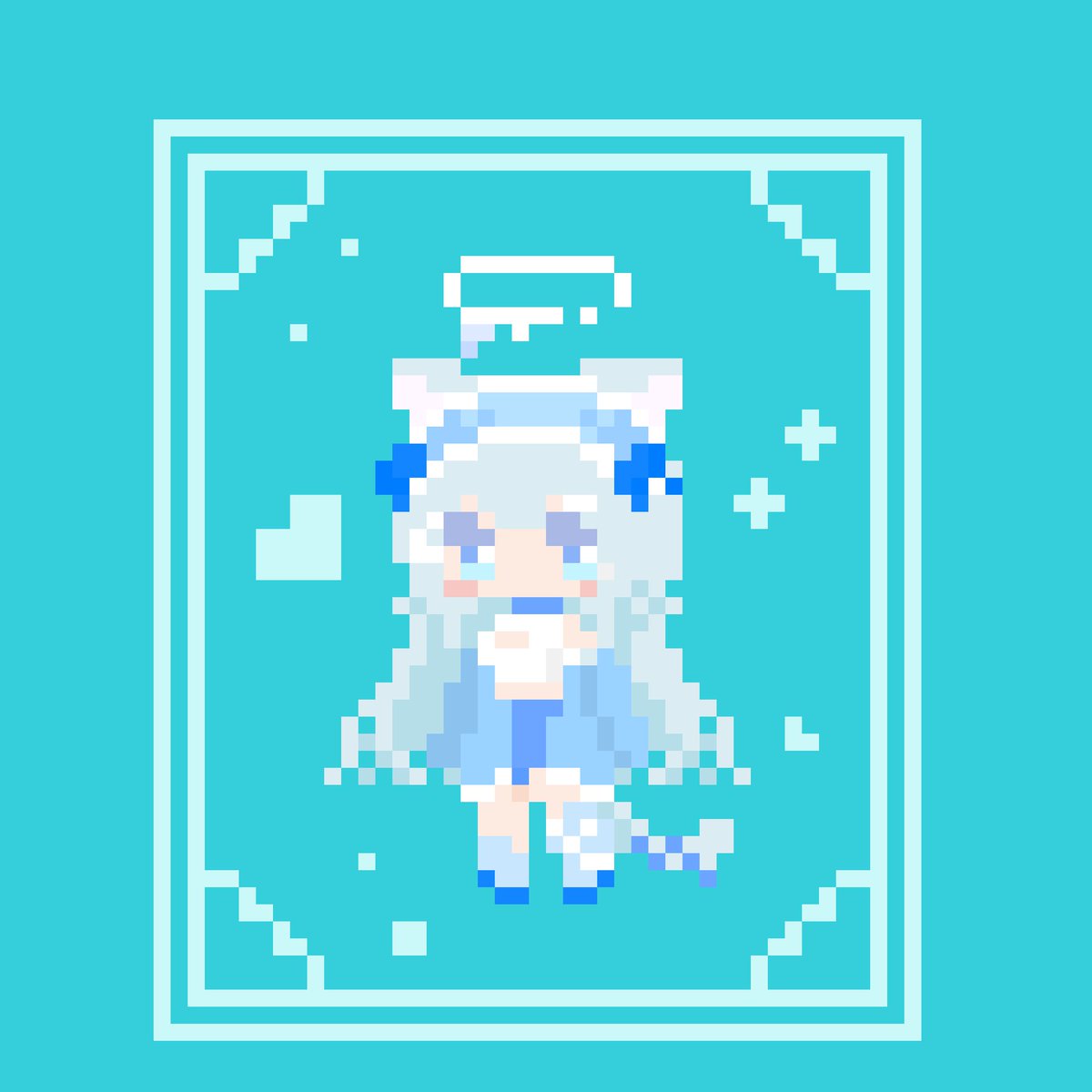 hatsuiro_ame's tweet image. うゆゆ描いた🩵
上着ありとなしバージョンの２つ

#nyanderfulart