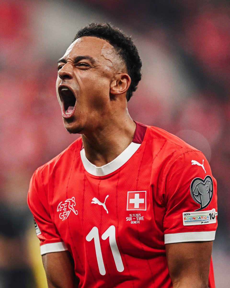 NFFC's tweet image. Ndoye on the scoresheet for Switzerland! 🇨🇭