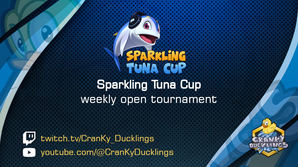 CranKyDucklings's tweet image. ( * )&amp;lt; We&apos;re live with Sparkling Tuna Cup #113! #STC #SC2
Our weekly open tournament!

Casted by @Light_VIP

🦆 Live now at twitch.tv/CranKy_Ducklin…
and youtube.com/@CranKyDucklin…

Brackets: cranky.challonge.com/SparklingTuna1…

#StarCraft #StarCraft2 #StarCraftII #esports #RTS