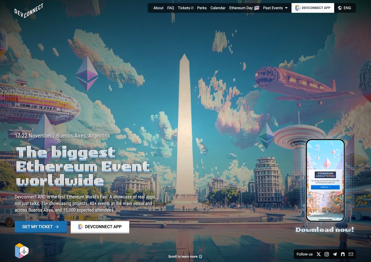 borgetsebastien's tweet image. ✈️ GM! Heading to Buenos Aires 🇦🇷 for @EFDevcon. 

See you at any of these events:

- 🎮 Master Class: Web3 Gaming with @borgetsebastien
Hosted by UTN + @TheSandboxGame  + @suragamingteam 
📅 Nov 17 | 🕡 18:30–20:30
📍 The Sandbox Office – Av. Dorrego 2161

- 💬 DevConnect Web3…