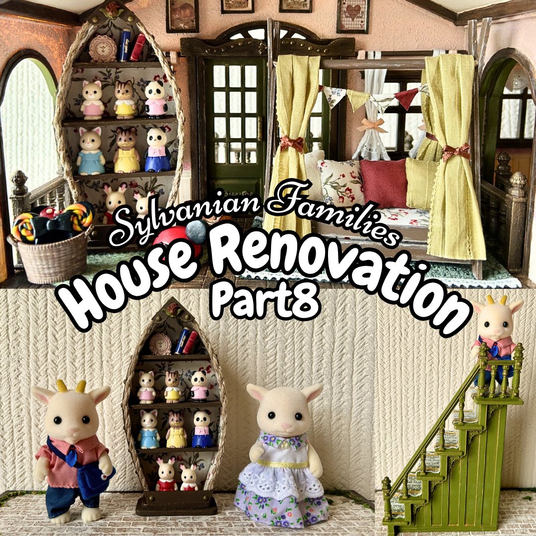 ScisorHdsStudio's tweet photo. 【DIY】Sylvanian Families House Renovation on Youtube-Scissor Hands Studio🏠楽しく遊べるキッズルームを作りました🎈Youtube-Scissor hands studioで作り方を紹介し��います📷#シルバニアファミリー #calicocritters #森林家族 #Dollhouse #ドールハウス #miniature https://t.co/SfTUX4k5x6