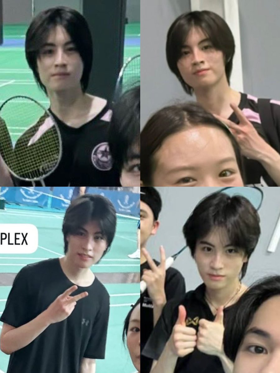 kimjongaa's tweet image. แล้วทุกครั้งที่ไปตีแบดผมน่ารักแก้มชมพู🥺