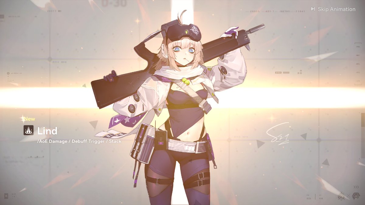 flacyllecu's tweet image. WHAT A LUCK #Lind #GirlsFrontline2Exilium