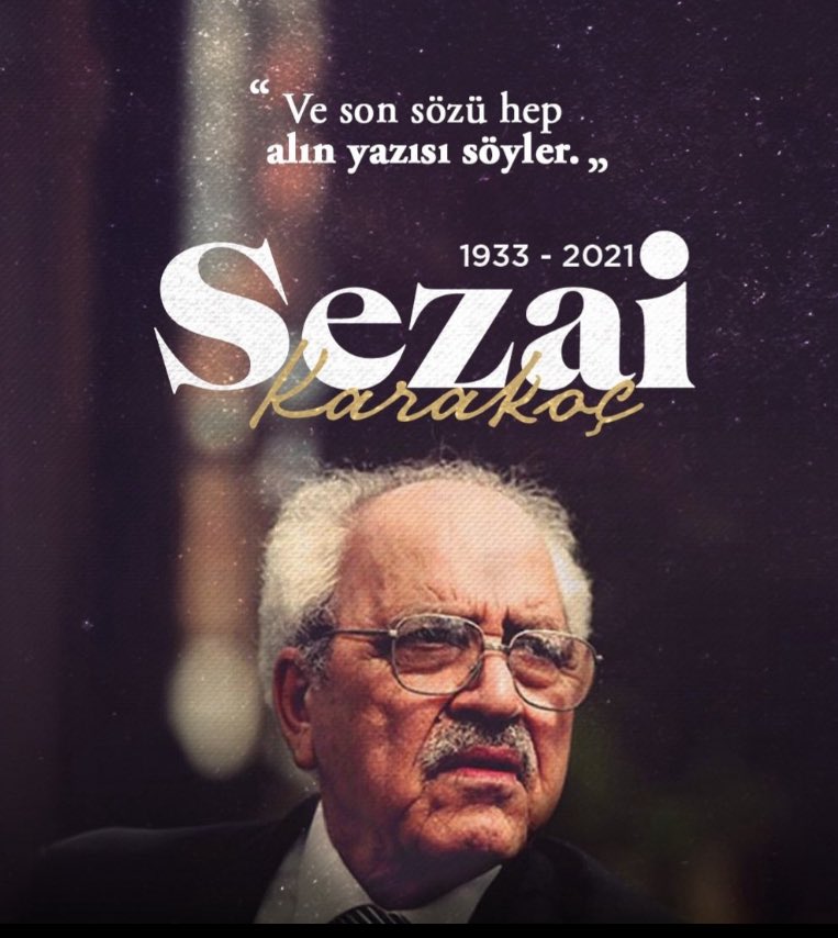 SezaiLisesi's tweet photo. ❝Umutsuzluk yok! Gün gelir. Gül de açar. Bülbül de öter.
Ve son sözü hep alın yazısı söyler.❞
Edebiyatımızın ve düşünce dünyamızın nadide ismi, Diriliş şairimiz Sezai Karakoç’u vefatının yıldönümünde rahmet ve saygıyla yâd ediyoruz.
@Diyarbakirmem 
@sadoglu_salih https://t.co/o6TSeiKtN2