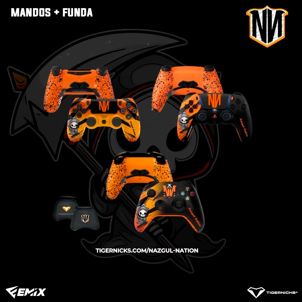 🚨 𝐂𝐎𝐃𝐈𝐆𝐎 𝐃𝐄𝐒𝐂𝐔𝐄𝐍𝐓𝐎

Utiliza el código "NAZGUL" en la tienda de <a href="/tigernicks/">Tigernicks</a> para un 5% de descuento en tu compra. 

Mando full competición tres modelos: 159,95€ &amp; 149,95€
✅Gatillos recortados &amp; joysticks magnéticos 
✅Paletas traseras tiger 
✅Grip bi tono para