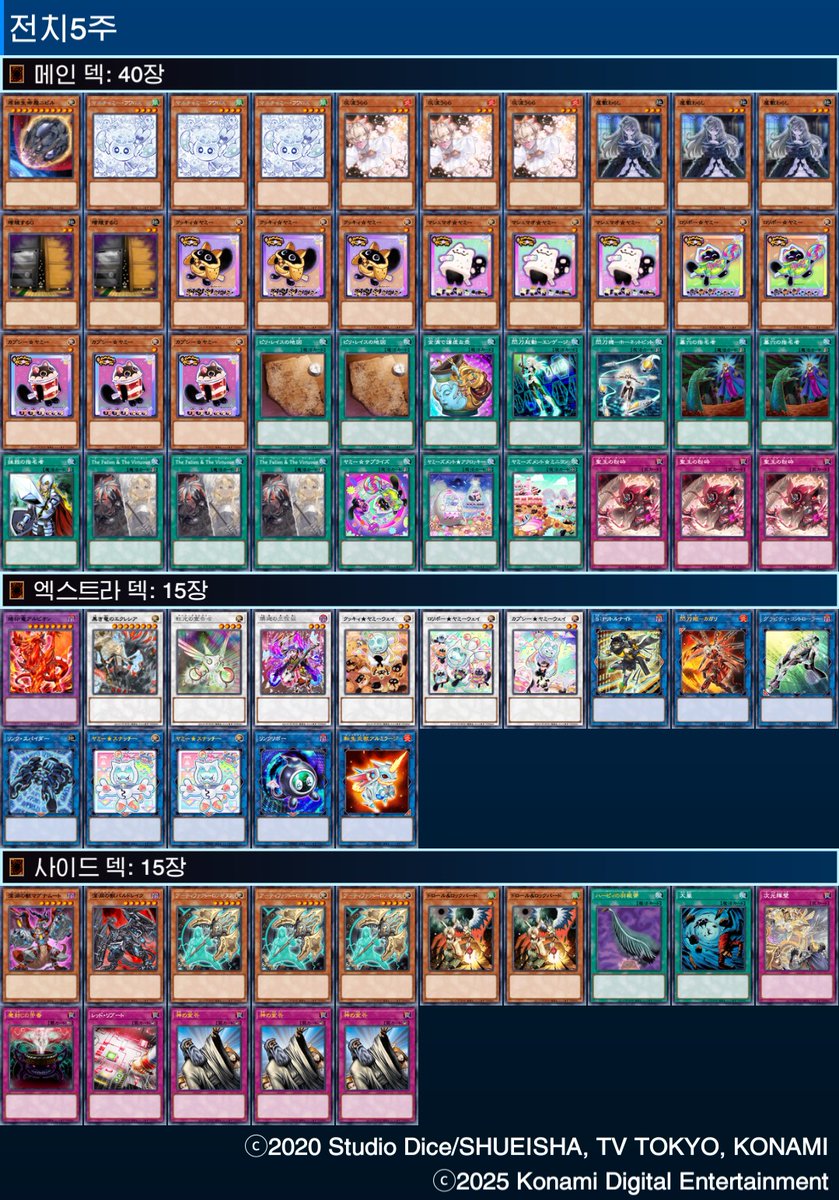 11/16 양정 J.Clover

16인

1R 낙인 OXO
2R 야미 OO
3R ID
8T 소환수드래그마 OO
4T 야미 OXO
F 뿜

야미 너무쌔요
폴른도 쌔요
그래서개쌘덱이됐어요