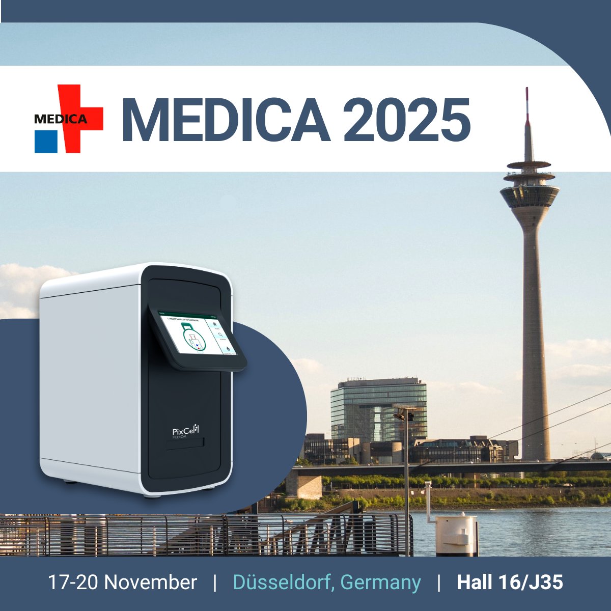 Our team is excited to kick off #MEDICA2025 tomorrow, showcasing why rapid, accurate point of care hematology is more important than ever. 

Visit us at Hall 16/J35 - to see how #HemoScreen brings true lab-quality #CBC results to the point of need.