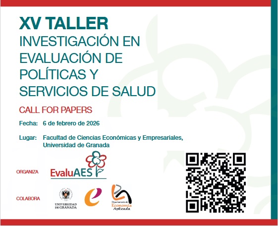 AESeconsalud's tweet photo. 🚨 MAÑANA 17.11.25 🚨
Último día para envío de Resúmenes para el XV Taller #EvaluAES
Taller
📅 06.02.2026
📍 @FcceeUgr
Formulario abstracts ➡️ https://t.co/gwI2uziEtT
Información taller ➡️ https://t.co/rQsTUC5KHT
¡¡ültima oportunidad para participar!! https://t.co/VE7W651TCa