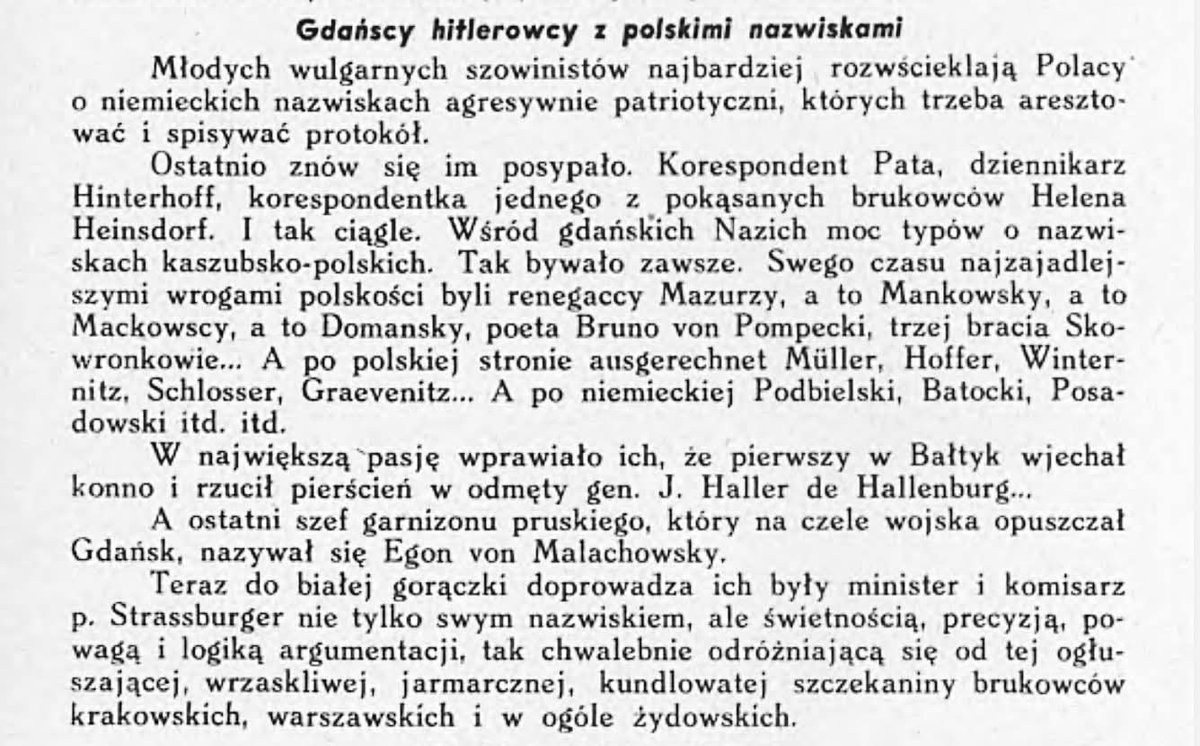 CsbMark's tweet image. Dobri dzéń. Mijają lata , wojny a techniki podziału i osłabiania Polski te same. Pochodzenie, nazwiska , zawsze były najlepszym  instrumentem podziałów. Gazeta ,,Tęcza&quot; rok 1939 . Pytanie : Jak blisko wojny dziś jesteśmy? 📽 od.Rómana Drzeżdżona #csb #kaszuby #Norda