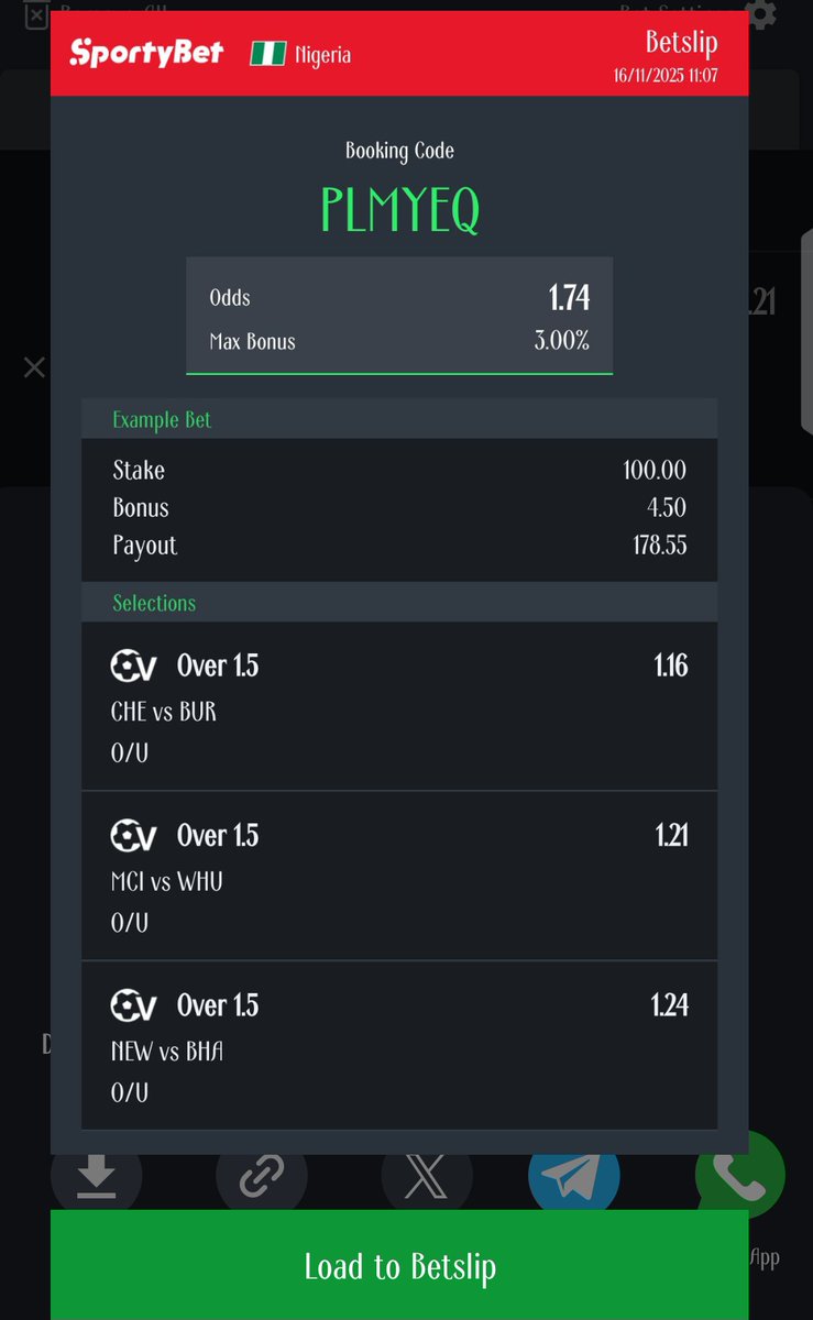 FORECAST_1's tweet image. Sportybet code 👉 PLMYEQ