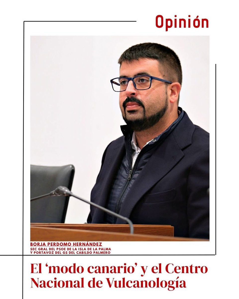 ⭕️ TRIBUNA 
📠 “En este partido no se trataba de vencer, sino de convencer con razones y empatía […]. Pero no hubo voluntad, trabajo ni diálogo. Se fue a lo fácil, con mentalidad perdedora y el ánimo de no molestar a las élites tinerfeñas de CC.
🔗goo.su/TzoSKCd