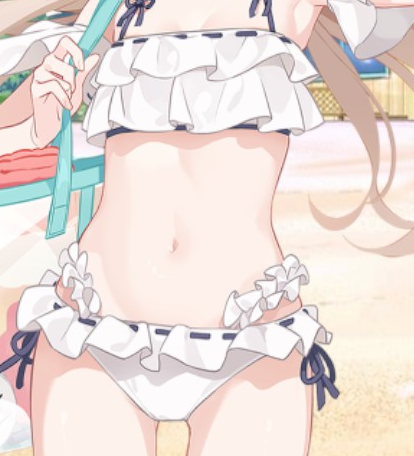 I love how everytime BA puts out a swimsuit alt, the artists always make sure to put as much effort as possible into drawing a well defined tummy

It's incredible