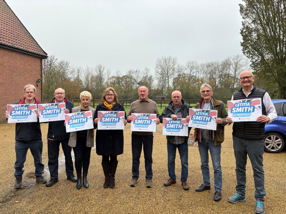 Great to be at the launch yesterday of the <a href="/Conservatives/">Conservatives</a> campaign for the <a href="/suffolkcc/">Suffolk CC</a> Pakefield Division by-election and our excellent candidate Letitia Smith and supporting  Tim Passmore as our Mayoral Candidate <a href="/SuffolkTories/">Suffolk Conservatives</a> <a href="/easuffolktories/">East Suffolk Conservatives</a> <a href="/CCACllrs/">Conservative Councillors' Association</a>