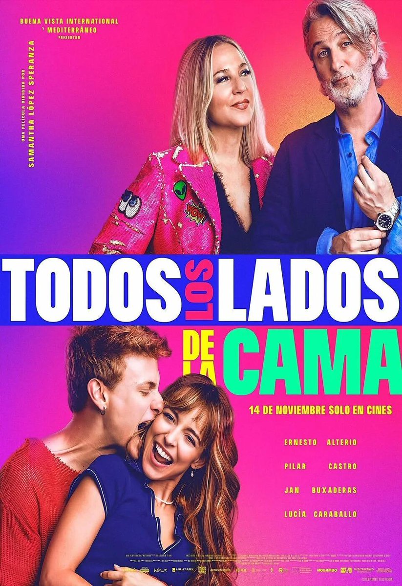 🎬 Ernesto Alterio y Pilar Castro vuelven a ser pareja artística en 'Todos los lados de la cama' para decirle a sus hijos ¡¡que no se casen siendo jóvenes!!  

🥳 Antes tienen mucho que experimentar
multicinesguadalajara.com/pelicula/todos…