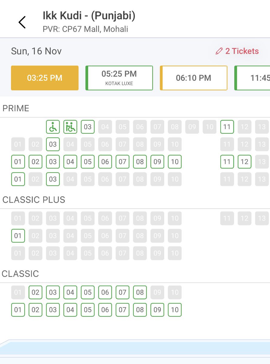 CityNaaz's tweet photo. #IkkKudi almost HOUSEFULL on third Sunday in Bengaluru Chandigarh Mohali Delhi 

Keep Shining #ShehnaazGill 
@ishehnaaz_gill https://t.co/3ljvfSsZCd
