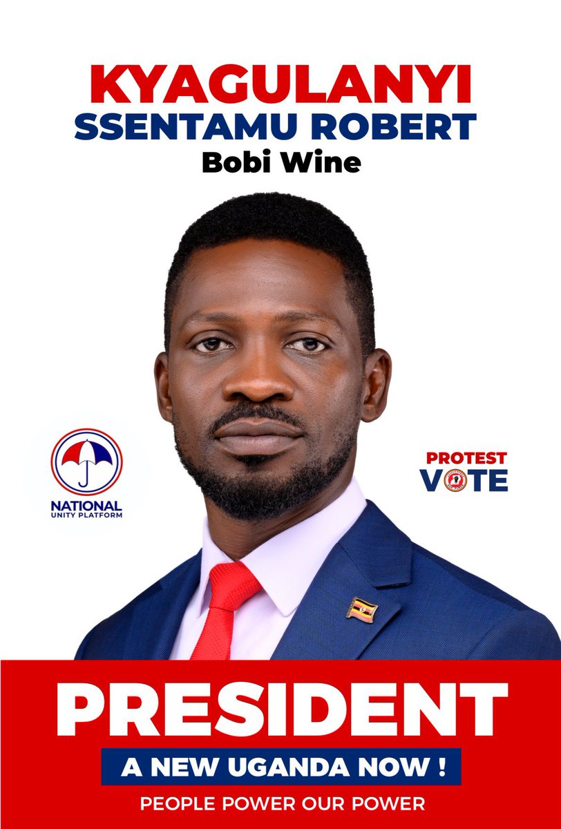 Vote Kyagulanyi Ssentamu Robert come 2026 🙏
