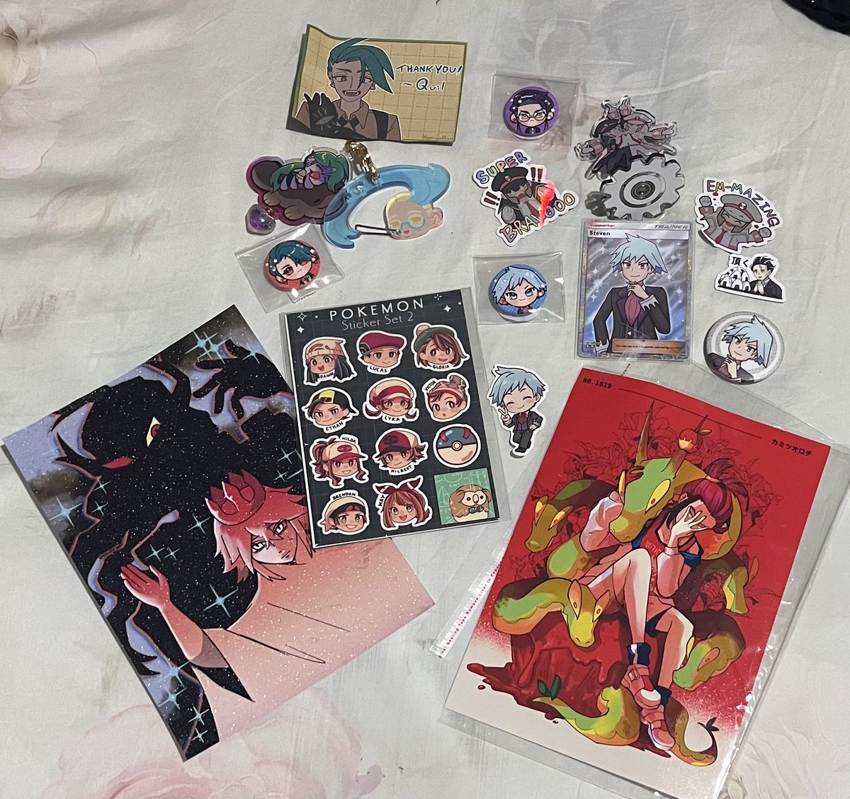 TrashCanCab's tweet image. POKÉMON TRAINERS!! I’m quite surprised there’s a lot of trainers merch now, but I’m not complaining hehe