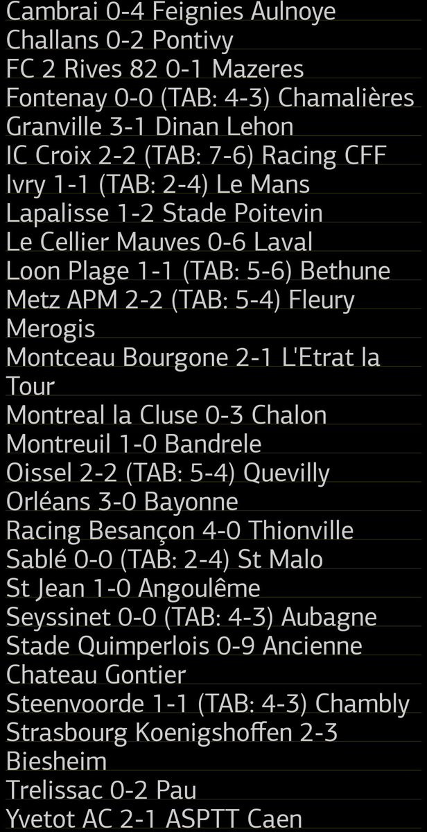 TrisInfoFoot's tweet photo. Les résultats foot d'hier, Samedi 15 novembre:  #BRESEN #TURBUL #GEOESP #CoupedeFrance #QUEASSE #SUISUE #GREECO #DANBIE #LALIGAHYPERMOTION #LeagueOne #PrimeraRFEF #SerieC https://t.co/rTAsG9guWS
