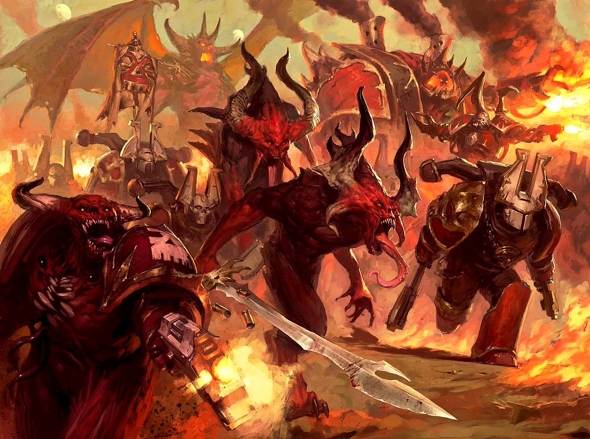 Berzerkers, Possessed & a Helbrute of the Wrath warband, & the ...
