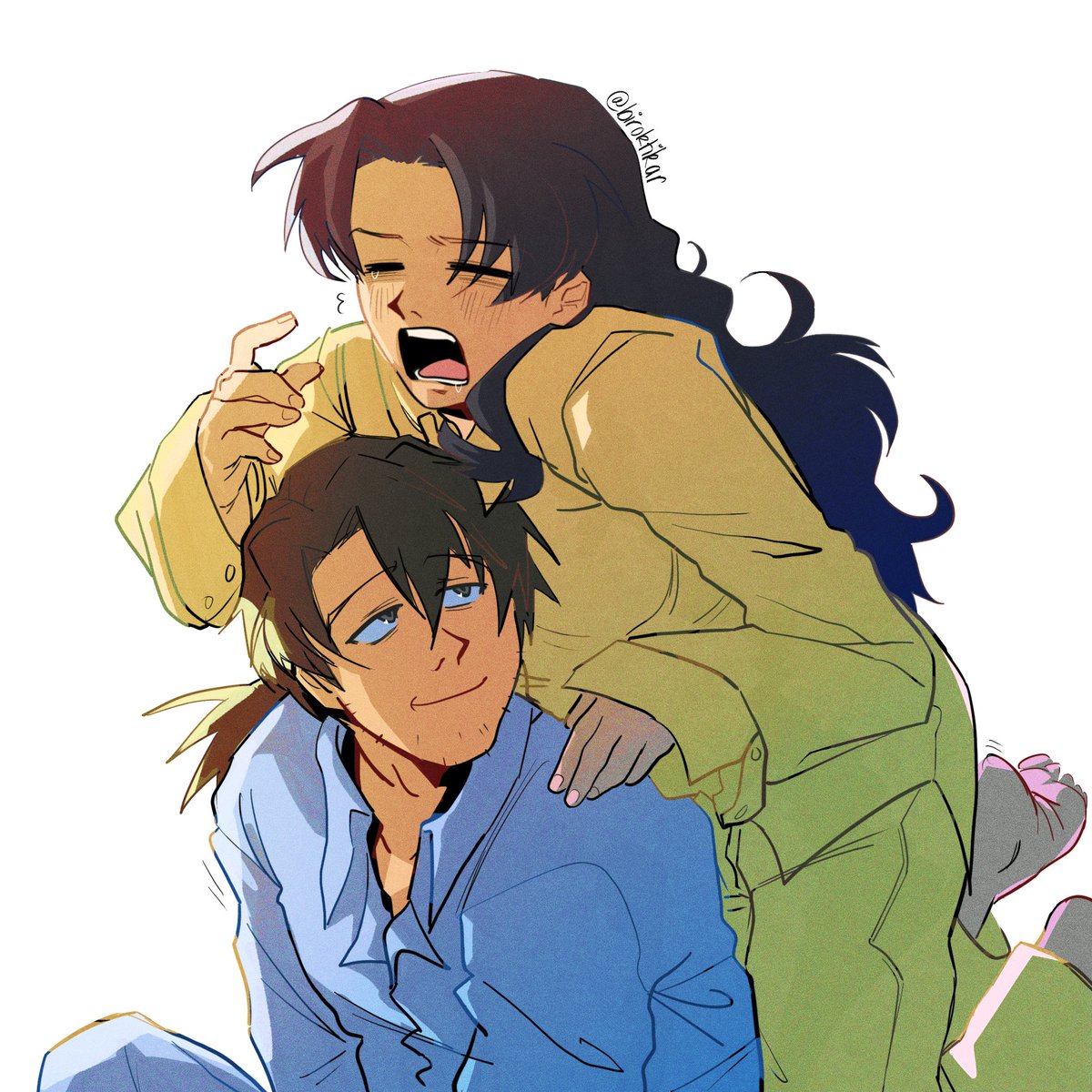 #evangelion #misakaji they're having a sleepover!!!