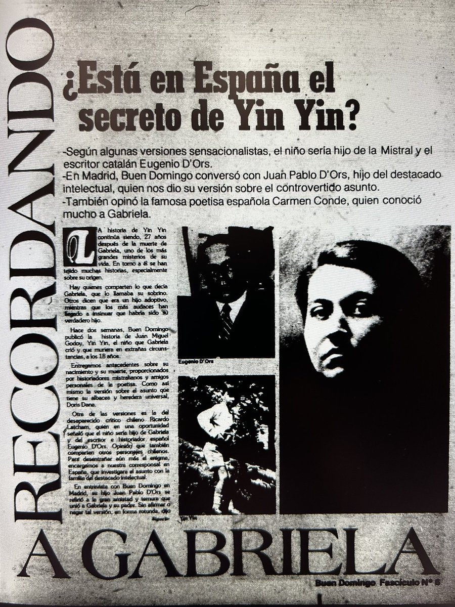 Gabriela Mistral: “Según mi traductor,en mi caso se decidió por el elemento maternal de mi poesía. La pieza decisiva fue El poema del hijo”… “la mera excelencia literaria no está considerada en el famoso testamento de Nobel”. (Cuadernos, 1946).