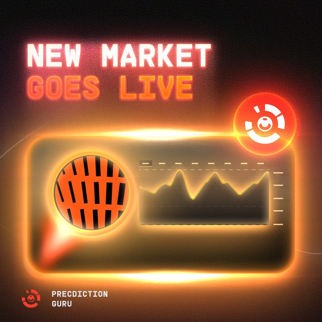 The final markets of phase 1 have gone live <a href="/opinionlabsxyz/">Opinion ⁒</a> 🟧

You can now track all markets from the organe house on <a href="/predictguru_app/">Prediction Guru 🧙‍♂️</a> 🧙‍♂️

We are a bit behind the schedule for the introduction of the Guru Tower Competition because we are adding one more big task to our backlog,