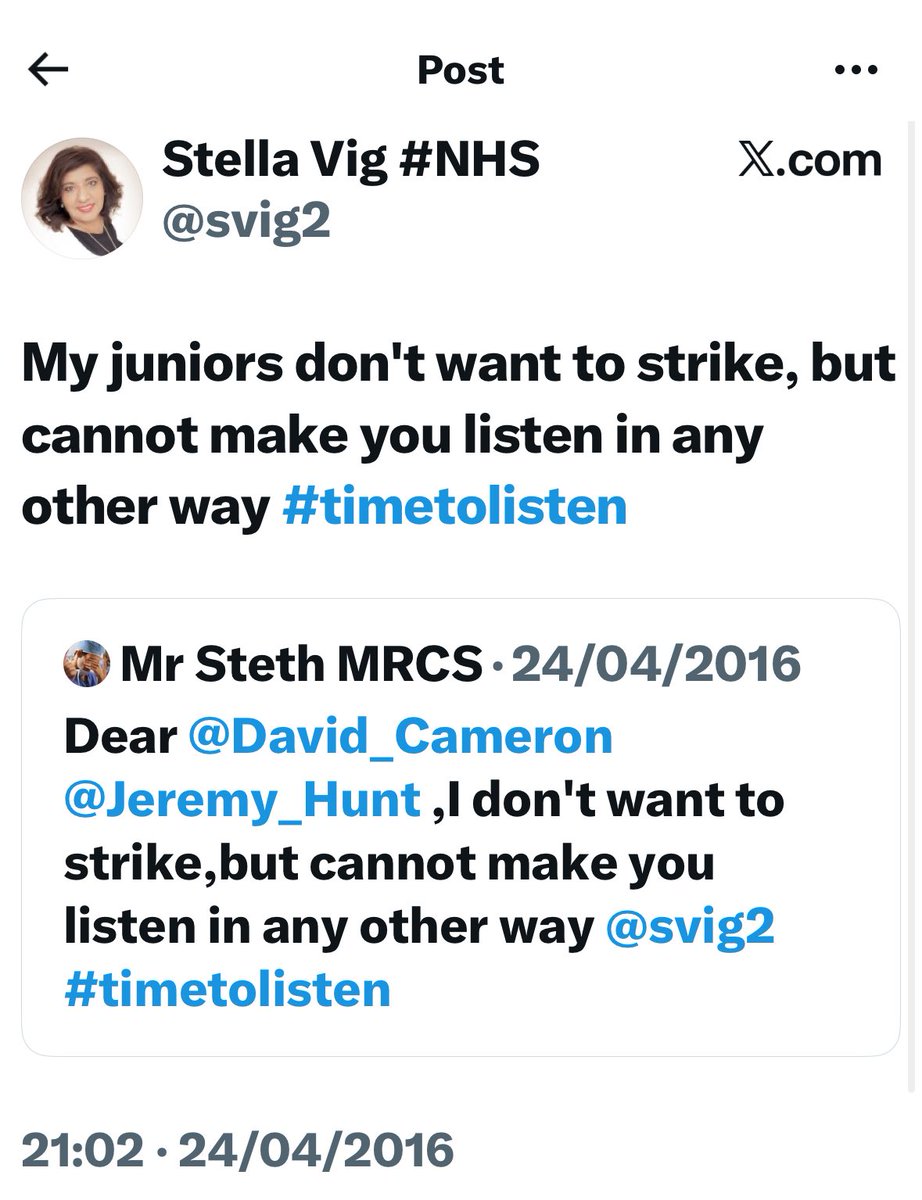 Have been sent this. 

My ask to all in clinical leadership is this. 

Don’t change your support for your Gen Next based on your present role or who is in power as a political party. 

Your position shouldn’t change the basic beliefs you have. 

I have much respect for those who