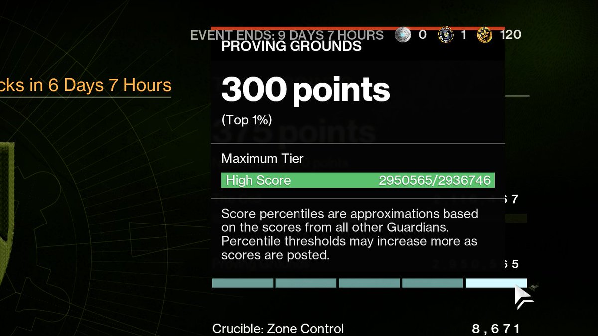 Sly_Nation's tweet image. Now that is a shmexy score!  #destiny2game #destiny2creator