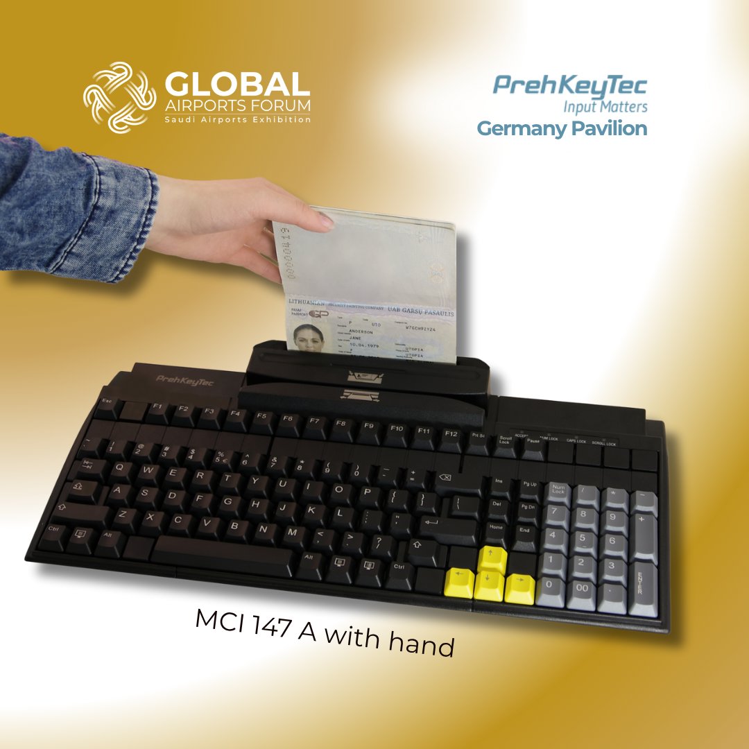 SaudiExhibition's tweet image. Check out PrehKeyTec GmbH at #GAF2025! ✈️
 Leading manufacturer of configurable keyboards &amp;amp; scanners for efficiency &amp;amp; reliability across industries.

 Visit them at the Germany Pavilion. Register 👉 tinyurl.com/mum3evkc

#GlobalAirportsForum #DataEntrySolutions #Innovation…