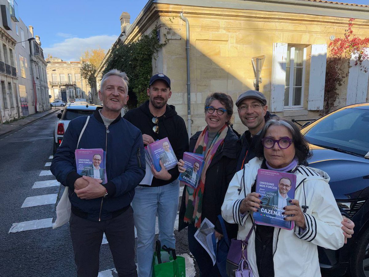À votre rencontre dans tous les quartiers de #Bordeaux pour partager notre enthousiasme, nos propositions et notre volonté de #FaireGagnerBordeaux avec <a href="/T_Cazenave/">Thomas Cazenave</a> !

👉 fairegagnerbordeaux.fr/nos-engagements

#Municipales2026 #ThomasCazenave