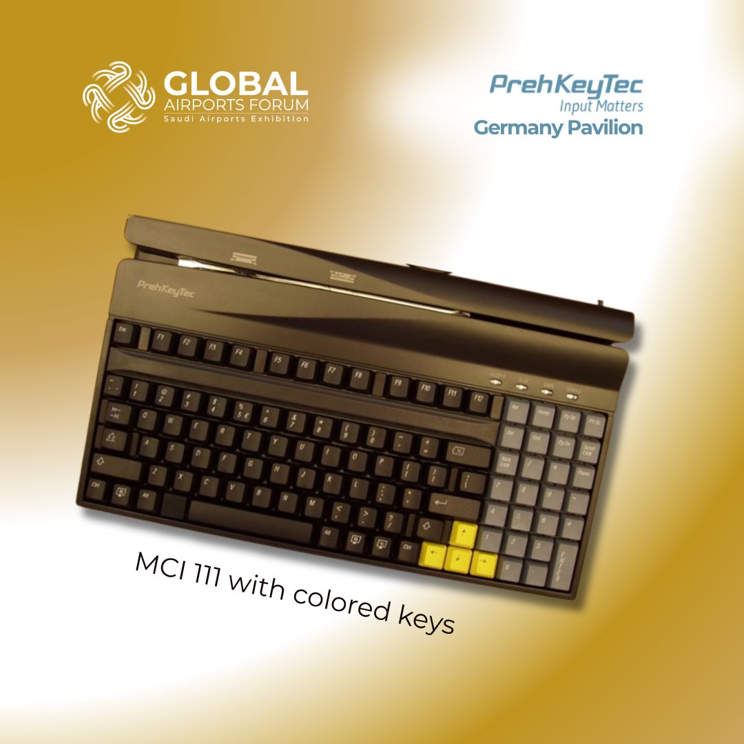 SaudiExhibition's tweet image. Check out PrehKeyTec GmbH at #GAF2025! ✈️
 Leading manufacturer of configurable keyboards &amp;amp; scanners for efficiency &amp;amp; reliability across industries.

 Visit them at the Germany Pavilion. Register 👉 tinyurl.com/mum3evkc

#GlobalAirportsForum #DataEntrySolutions #Innovation…