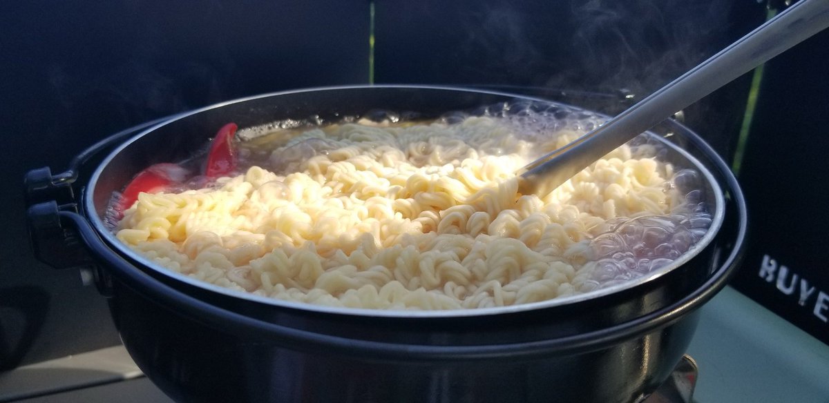Cooking ramen out in the wild 🍳🍜

What else could possibly be better than that