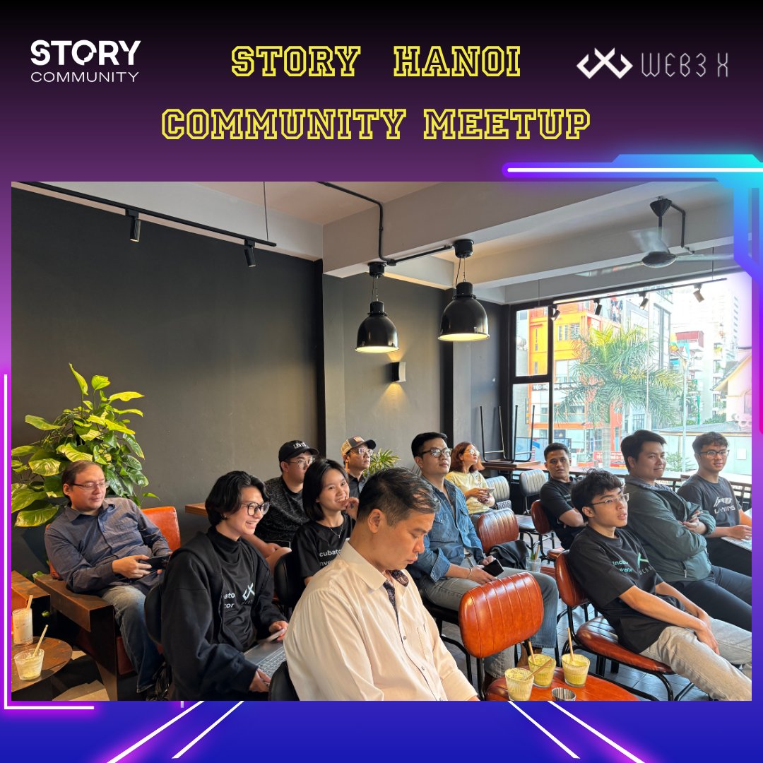 W3X_NW's tweet image. 🔥 𝐒𝐭𝐨𝐫𝐲 𝐇𝐚𝐧𝐨𝐢 𝐂𝐨𝐦𝐦𝐮𝐧𝐢𝐭𝐲 𝐌𝐞𝐞𝐭𝐮𝐩 – 𝐑𝐞𝐜𝐚𝐩

Builders, founders &amp;amp; Web3 enthusiasts came together at Cafena Coffee, Hanoi 🇻🇳 for an afternoon of ideas, networking &amp;amp; Web3 innovation 💡

Highlights coming below 👇
#StoryProtocol #Web3X #Web3Vietnam…