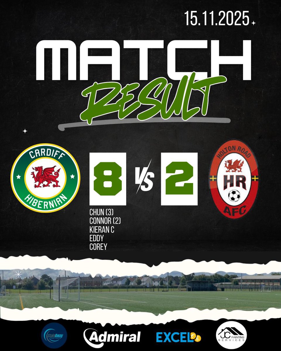 CardiffHiberni1's tweet photo. The firsts came away with all 3 points at home to @HoltonRoad 

Not the best performance but another 3 points in the bag 💚 https://t.co/VW1tLjAhaX
