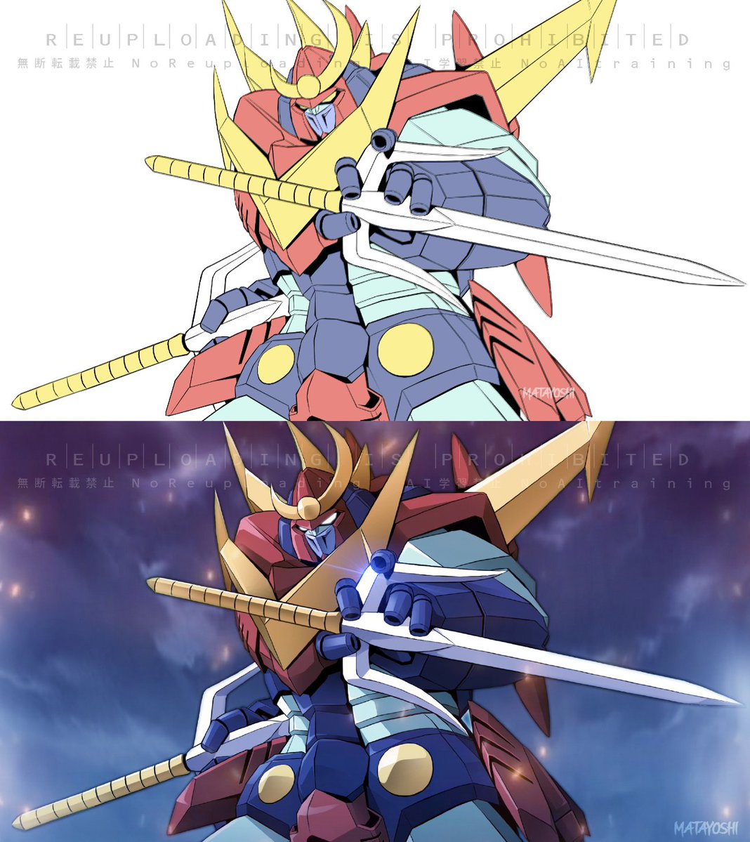 #いい色の日
配色面で最初に痺れたロボがザンボット３だった🌙