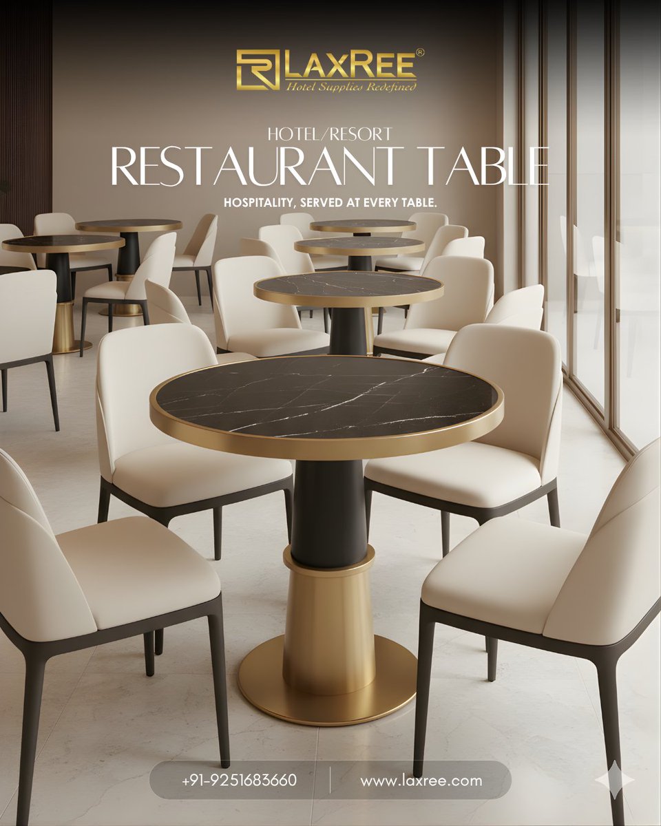 LaxReeOfficial's tweet image. Hospitality, served at every table
Restaurant Tables

📞 +91-9251683660 🌐 laxree.com

#LaxReeAmenities #HotelSuppliesRedefined
#RestaurantTable #HotelFurniture #RestaurantDesign #InteriorDesign #FandB #FineDining #Trending #LuxuryFurniture
#HotelsAndResorts