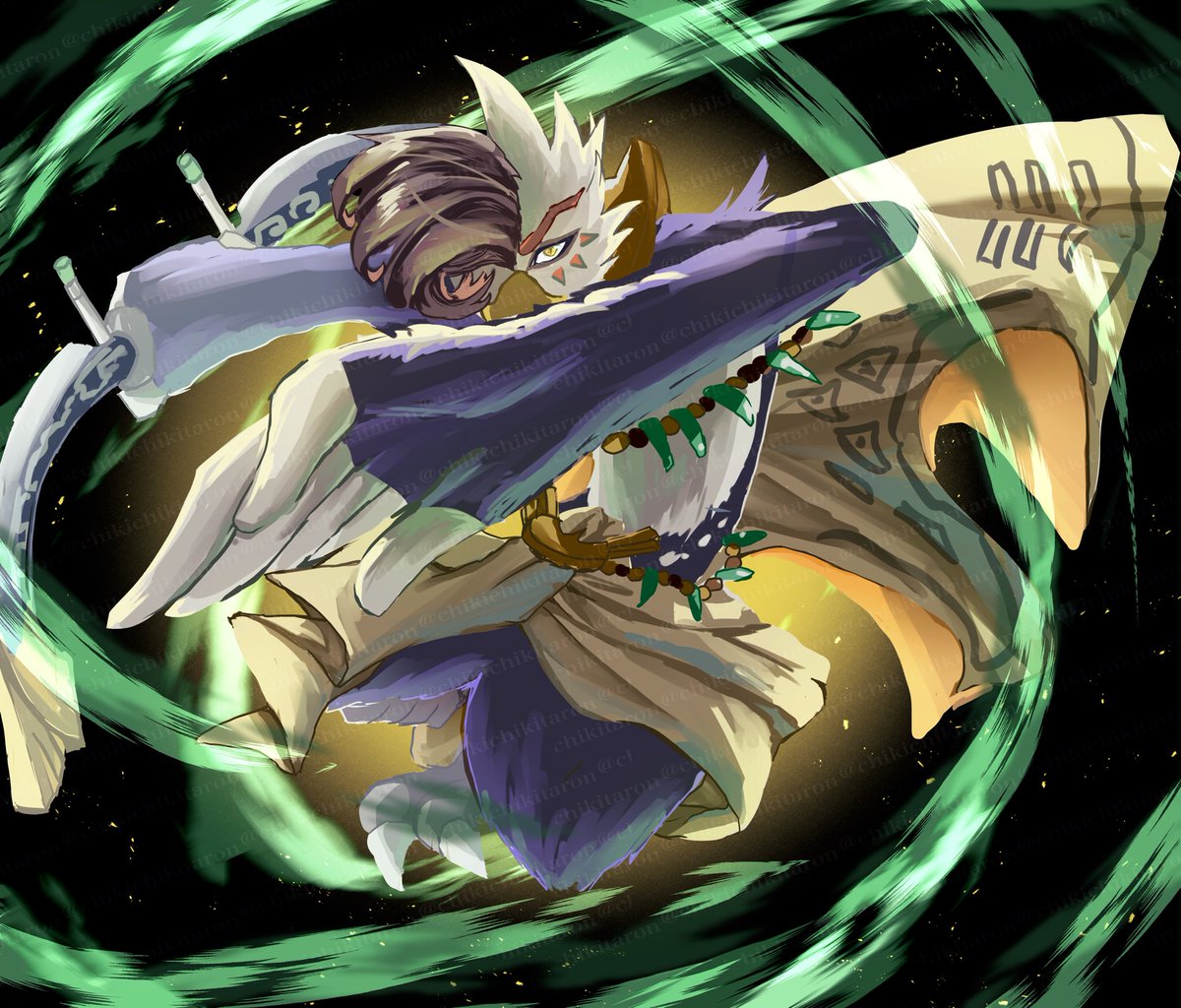 chikichikitaron's tweet image. Kurafika クラフィカ
（『ゼルダ無双封印戦記』より）